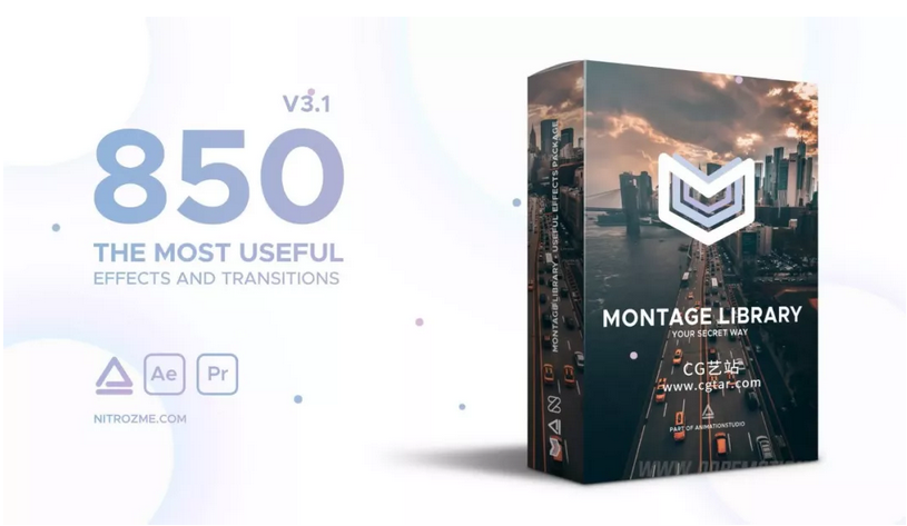 图片[1]-【AE脚本】Montage Library  850组蒙太奇滤镜特效预设-广告人服务站-为广告人提供便捷服务